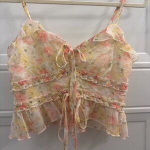 🌺Flirty Ruffle Two-Piece Spring Skirt Set |XS|🌺